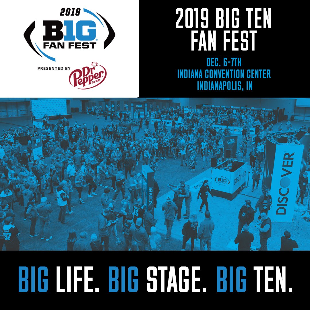 BigTenFanFest's tweet photo. Every #B1GFCG ticket comes with complimentary admission to the 2019 #BigTenFanFest at @icclos. https://t.co/prO4tksw4g