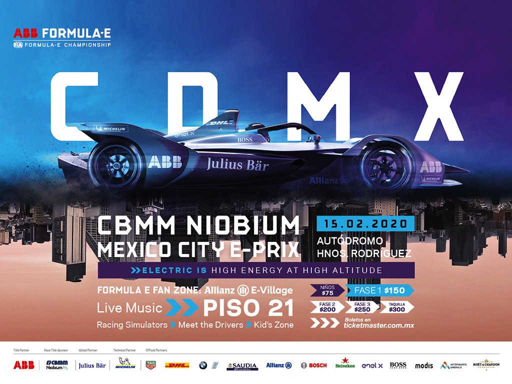 Femadac's tweet photo. 🏁 Se nos acaba el año, agenda 2020.
🔌 @FIAFormulaE en la Ciudad de México, este 15 de febrero en el Autódromo Hermanos Rodríguez. #EPrixCDMX https://t.co/5k7quFmAYC