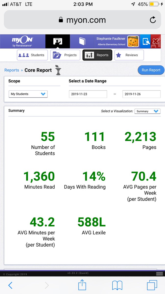 Stephanie Faulkner (@stephbfaulkner) on Twitter photo Saturday I challenged my students to put the controllers down, turn off the tv, and read. Looks like they are doing just that. This Report is just since Saturday afternoon. #1:1matters #TASPAREADS <a href="/TCSBoardofEd/">TπS Board of Ed</a> <a href="/TASPA_TCS/">The Alberta School of Performing Arts</a> Saturday I challenged my students to put the controllers down, turn off the tv, and read. Looks like they are doing just that. This Report is just since Saturday afternoon. #1:1matters #TASPAREADS <a href="/TCSBoardofEd/">TπS Board of Ed</a> <a href="/TASPA_TCS/">The Alberta School of Performing Arts</a>