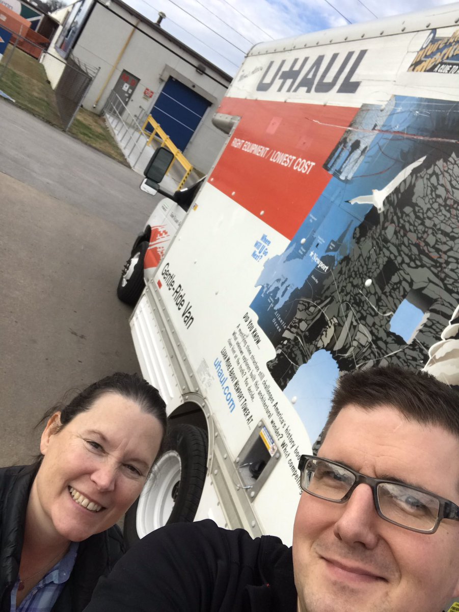 WestRock donated two truck loads of foam board to our <a href="/VWeLabs/">VW eLabs</a>. Got to spend the day as a truck driver with the amazing <a href="/KristinBurrus/">Kristin Burrus</a> riding shotgun. Awesome to get to visit so many eLabs in one day, almost all of the 17 FabLabs in the county. #FABcounty