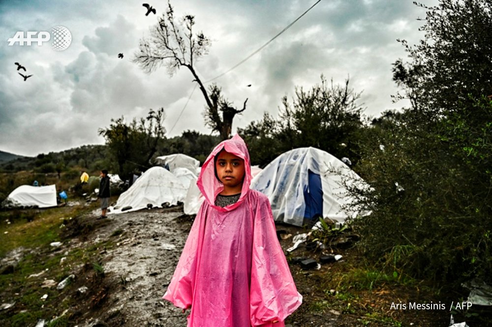 #Greece. Life at the #refugees camp of #Moria in the island of #Lesvos.