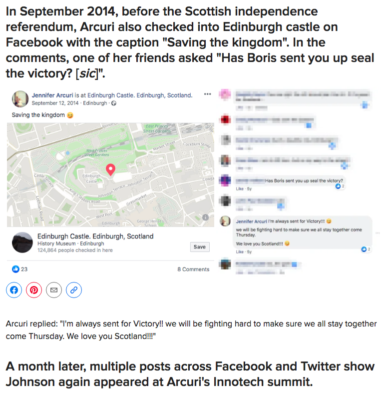 cockneycampaign's tweet photo. @bellacaledonia No 'Love You Scotland' from Arcuri and Johnson in a visit from public-funded #Innotech #BoJen this time? https://t.co/Wi4wxeZ327