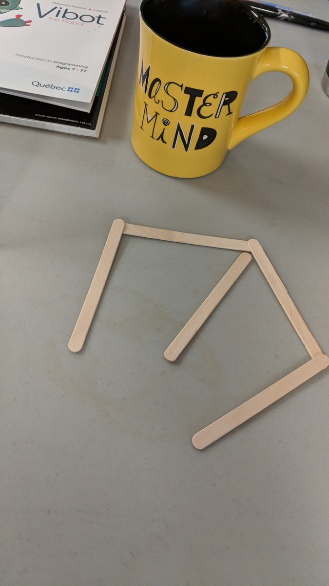 ArmisArmy's tweet image. How would you send this shape to someone to rebuild? Can't gesture, can't say shapes... @kidscoding #CodeCreateTeach #RockyMountainHouse