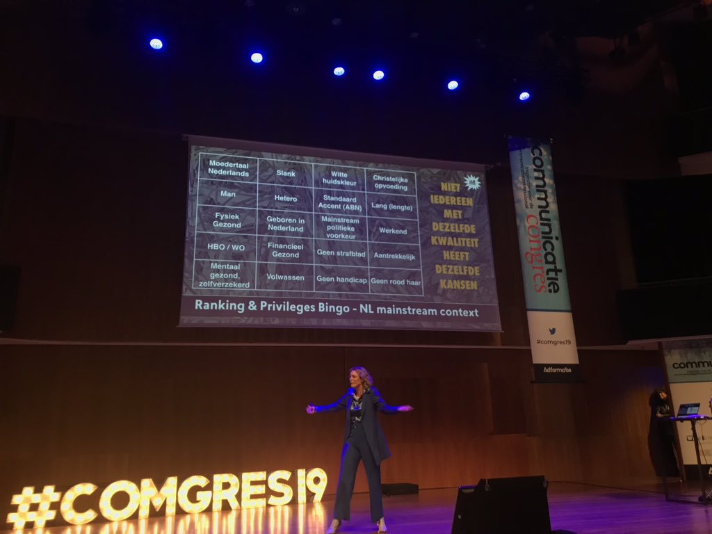 otterstweet's tweet photo. Hoeveel invloed heb jij in Nederland? Doe de privilegebingo van @jitskekramer - Volle kaart? Wees hiervan bewust en zorg dat ook de mensen die niét op jou lijken kunnen meedoen, meepraten en meebeslissen. #comgres19 #inclusie #diversiteit https://t.co/366oqYlmBJ