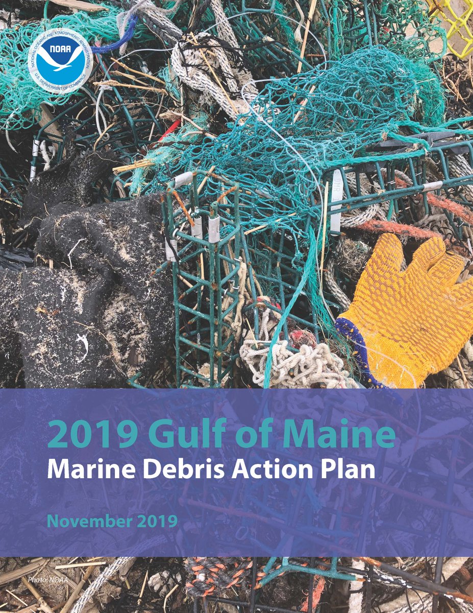 NOAADebris's tweet photo. We are happy to announce that the 2019 Gulf of Maine Marine Debris Action Plan is now available! It brings together solutions from organizations across the #GulfofMaine to tackle the pervasive problem of #MarineDebris. Check it out: https://t.co/Cn6PGhpLSm https://t.co/afW8dc4czJ