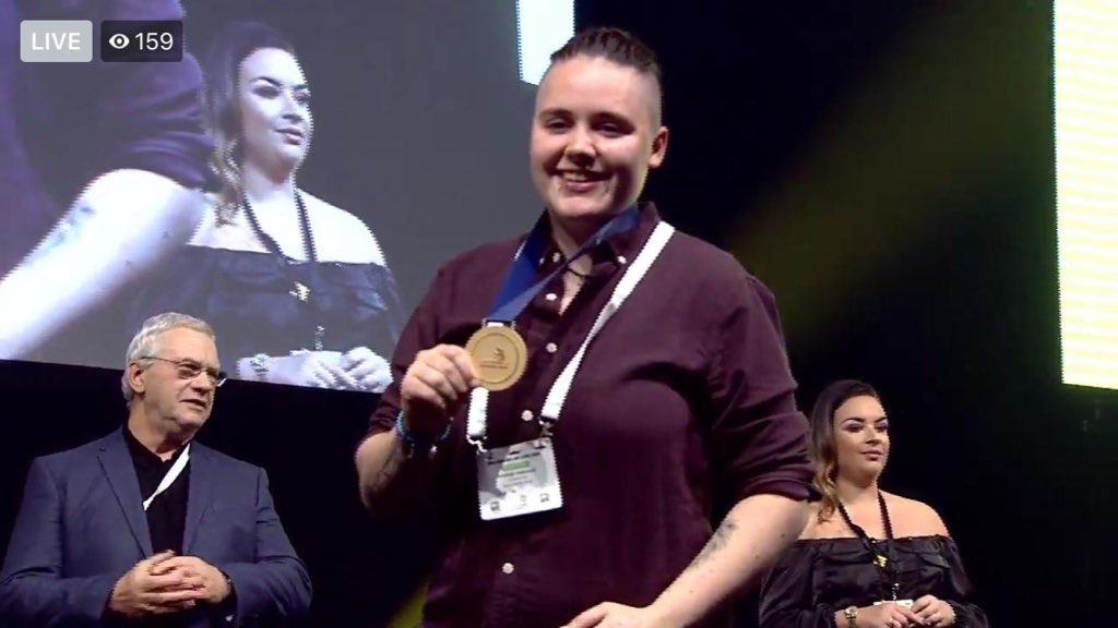 chefAhellowell's tweet photo. Well after a few stressful day it all payed off, got gold medal at world skills competition now time to really knuckle down #showthemwhatyourmadeof @worldskillsuk https://t.co/om4qNlkXOj