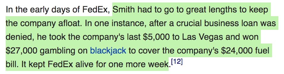 Fedex Owner Gambling