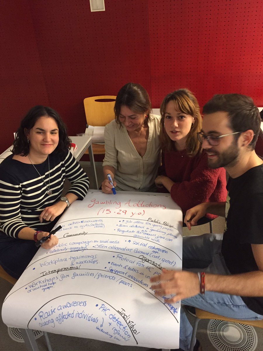 MaicaRodriSanz's tweet photo. Today in #GlobalCommunication course #FallInstifute @JohnsHopkinsSPH working on #GamblingAddictions with @salutpublicabcn & @MSP_UPF colleagues https://t.co/EJS3HGMStP