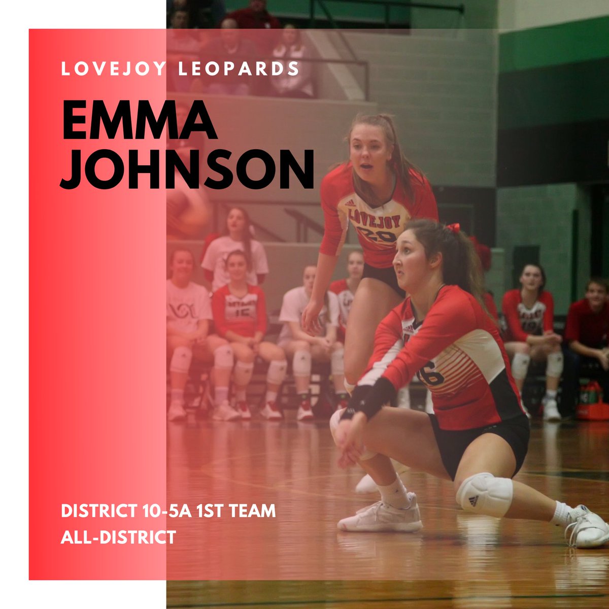 lovejoy_vb's tweet photo. 2019 1st Team All-District - Emma Johnson 🐆 #oneheartonelovejoy https://t.co/FW3Iixp1N4