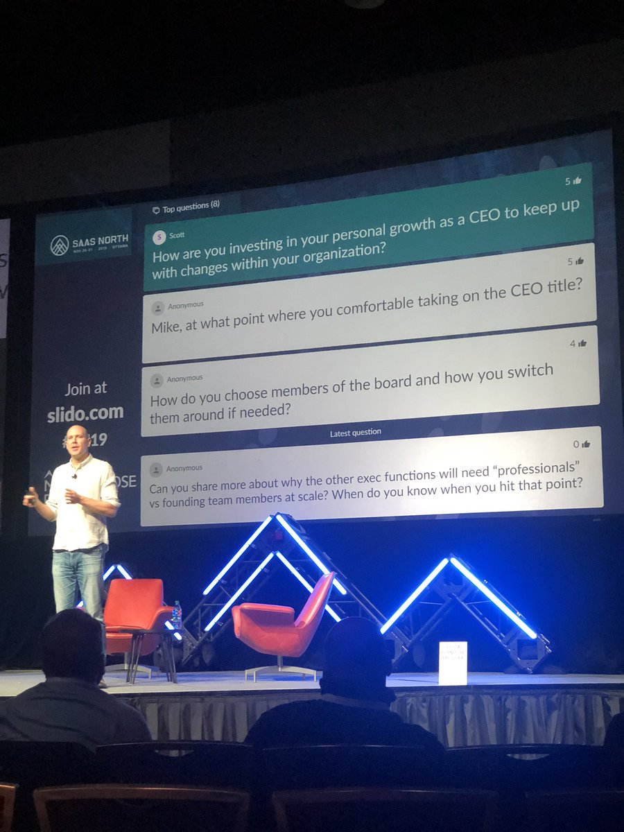Scott1Rust's tweet image. Thanks to @MikeMcDerment  for answering my question about how you invest in yourself to grow your business. He tries to stay ahead of his organization, spend more time outside the company and practice mindfulness to create space to hear out others. 
#saasnorth #StartupOttawa