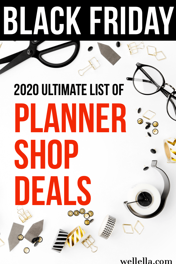 WellellaPlanner's tweet photo. I made a list of planner shops running sales this Black Friday &amp; Cyber Monday. Some of these deals are as much as 50% off! If your shop isn't on this list, please comment on the blog and I'll get it added! #planner #blackfriday… https://t.co/HLi4Kz9FsV https://t.co/5h9B7Ill98