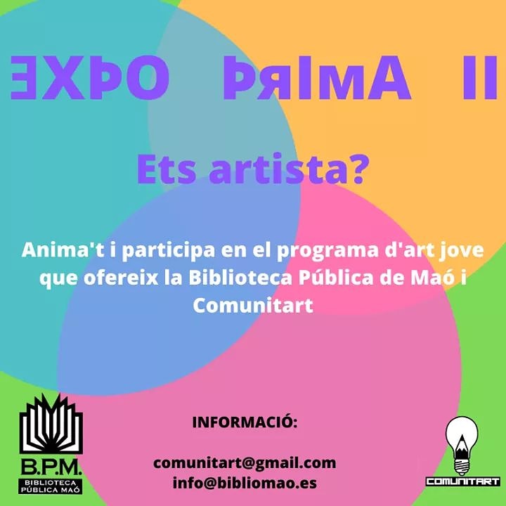 🙌🙌EISSSSSS!!!!!!🗣️🗣️

🎨🎨ETS ARTISTA?
➡➡T'AGRADARIA FORMAR PART DE LA FAMÍLIA D'EXPO PRIMA?

👯👯‍♂ANIMA'T A PARTICIPAR!!!!👯👯‍♂

👉BASES: yumpu.com/es/document/re…