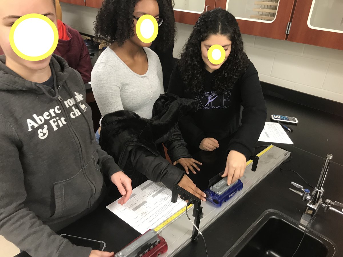 Mr. Chen's Honors Physics students conduct an experiment and gather data to determine the equation for the Law of Conservation of Momentum. Science every day <a href="/RDC_FTPSchools/">Frank Chmiel</a>. 

Science is Doing!!!