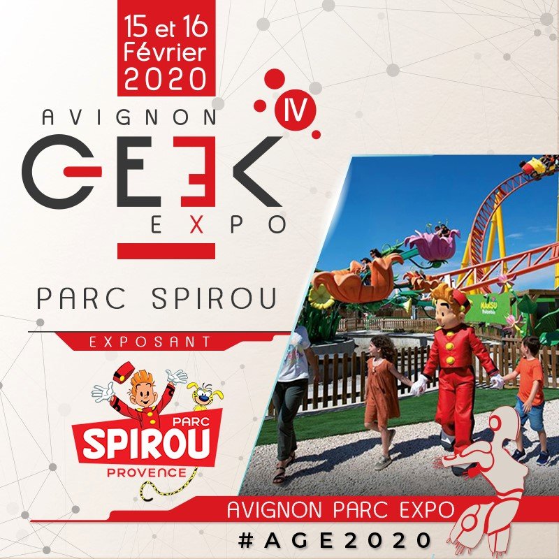 GeekExpoFrance's tweet photo. 🎪 EXPOSANT 🎪

Le @Parc_spirou Provence s'invite à Avignon Geek Expo 4 !!

Pour venir à leur rencontre
➡️ https://t.co/f6CmgAx0c3

#spirou #parcspirou #exposant #BD #avignon #avignongeekexpo https://t.co/ePvspwBSM0