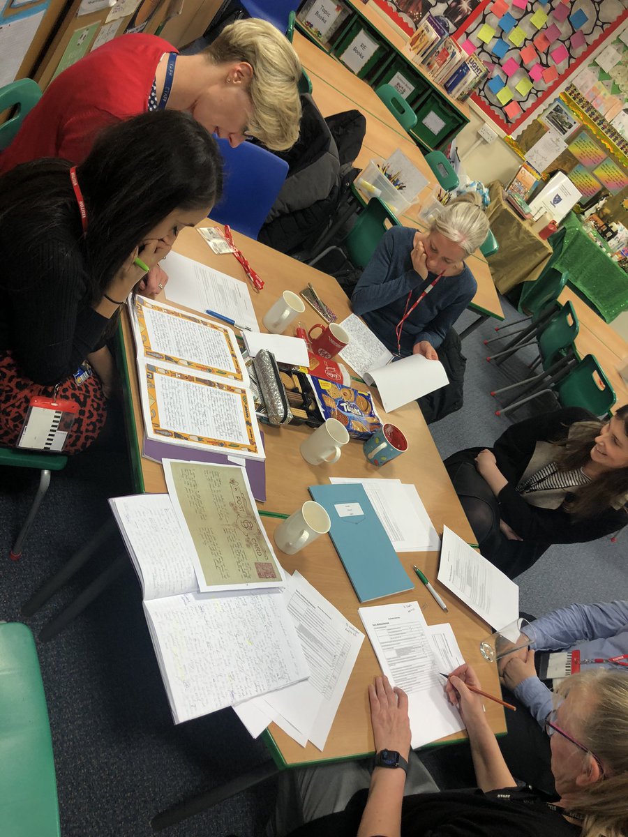Collaborative writing moderation made easier with tea and biscuits #WorkingTogetherTogetherStronger #BestDaysOfTheirLives <a href="/stjosephskly/">St Joseph's Catholic Primary School, Keighley</a> <a href="/stanneskly/">St Anne's Keighley</a> <a href="/WinefrideS/">St Winefride's Catholic Primary Academy</a> <a href="/WalburgaSchool/">St Walburga’s Catholic Primary School</a> <a href="/SJEBradford/">StJohntheEvangelist</a> @csptsa