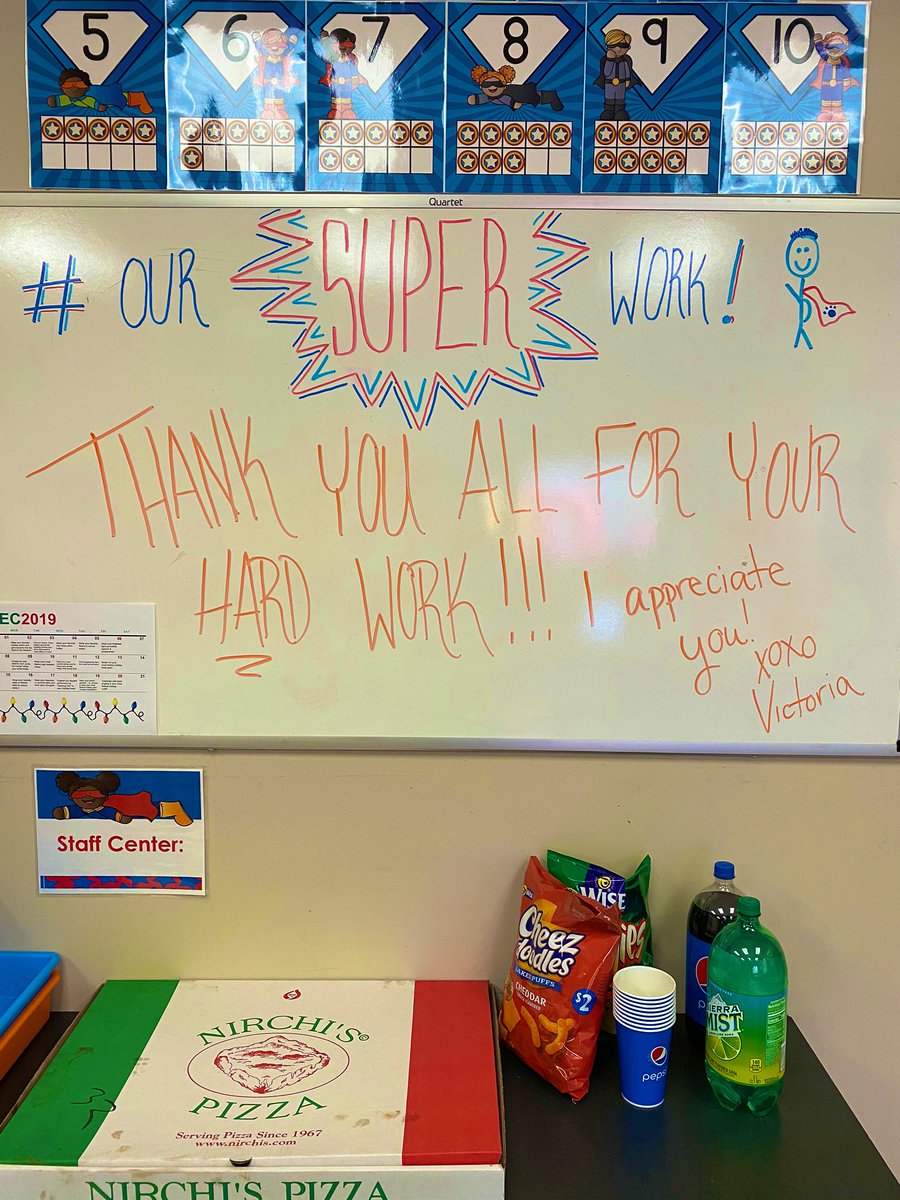 VictoriaPipher's tweet photo. Taking today to let my staff and students know how amazing they are!! How do you show your staff/kiddos they’re appreciated? ❤️🍕🍗 #extrathankful #PALSlife https://t.co/r0vA0OYUH1
