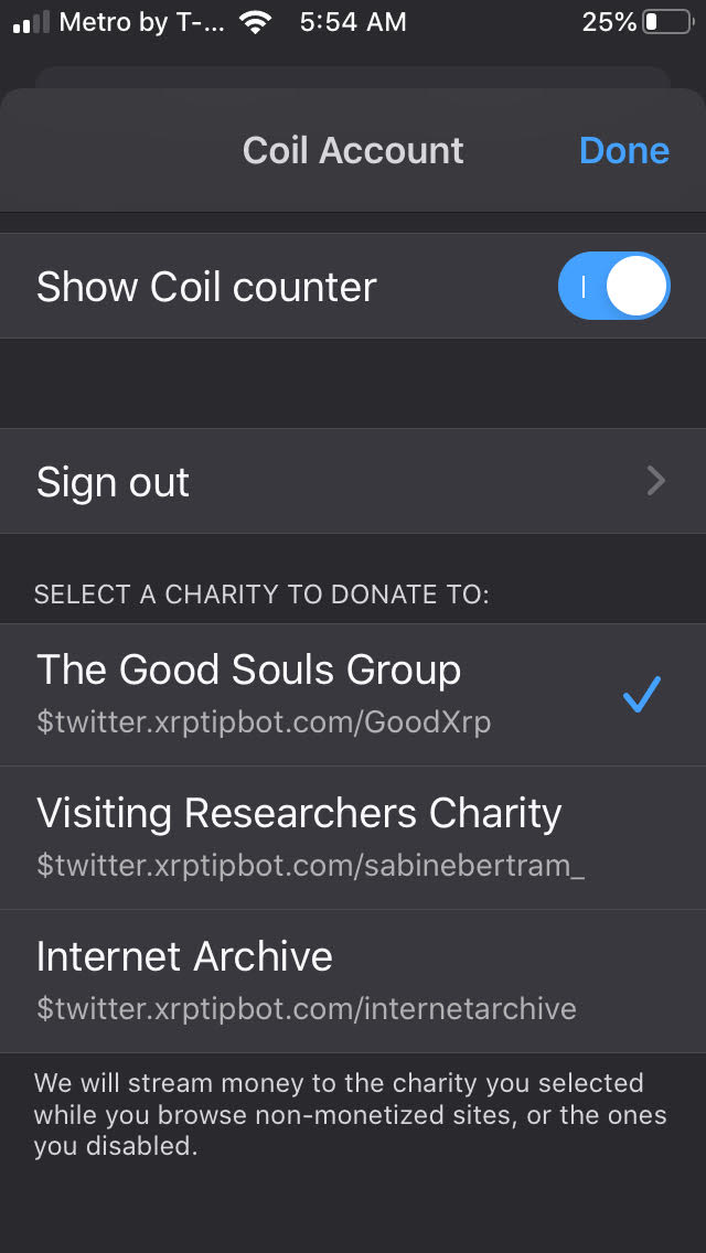 AmwFund's tweet photo. Outstanding @PumaBrowser &amp; @html5cat. #CharityMode live on Puma Browser. #defihackathon

https://t.co/1pi3yMtCEW

The GSG @GoodXrp honored to be early recipient 

@PumaBrowser 
@html5cat 
@XpringDev 
@Coil 
@cosmos 
@warpaul 
@EDadoun 
@chjango 
@adriana_kalpa 
@sabinebertram_ https://t.co/nvsaZTURG6