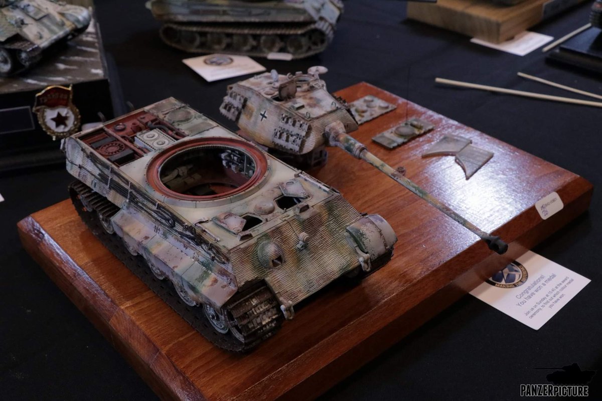 Panzerpicture's tweet photo. Scalemodel Challenge 2019.
Part I video here: https://t.co/6OhelrPJYF
Part II video here: https://t.co/Rouzkmc8Ey
#panzer #tank #history #tiger #tigertank #kingtiger #tigerii #scalemodeling #scalemodels #WWII
#tamiya #plamo #smc #scalemodelchallenge2019 #scalemodelchallenge https://t.co/6YklOImgfX