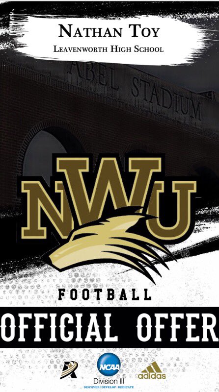 Honored to receive an offer from Nebraska Wesleyan <a href="/CoachCrume/">Kevin Crume</a>  <a href="/NWUFootball/">NWU Football</a>