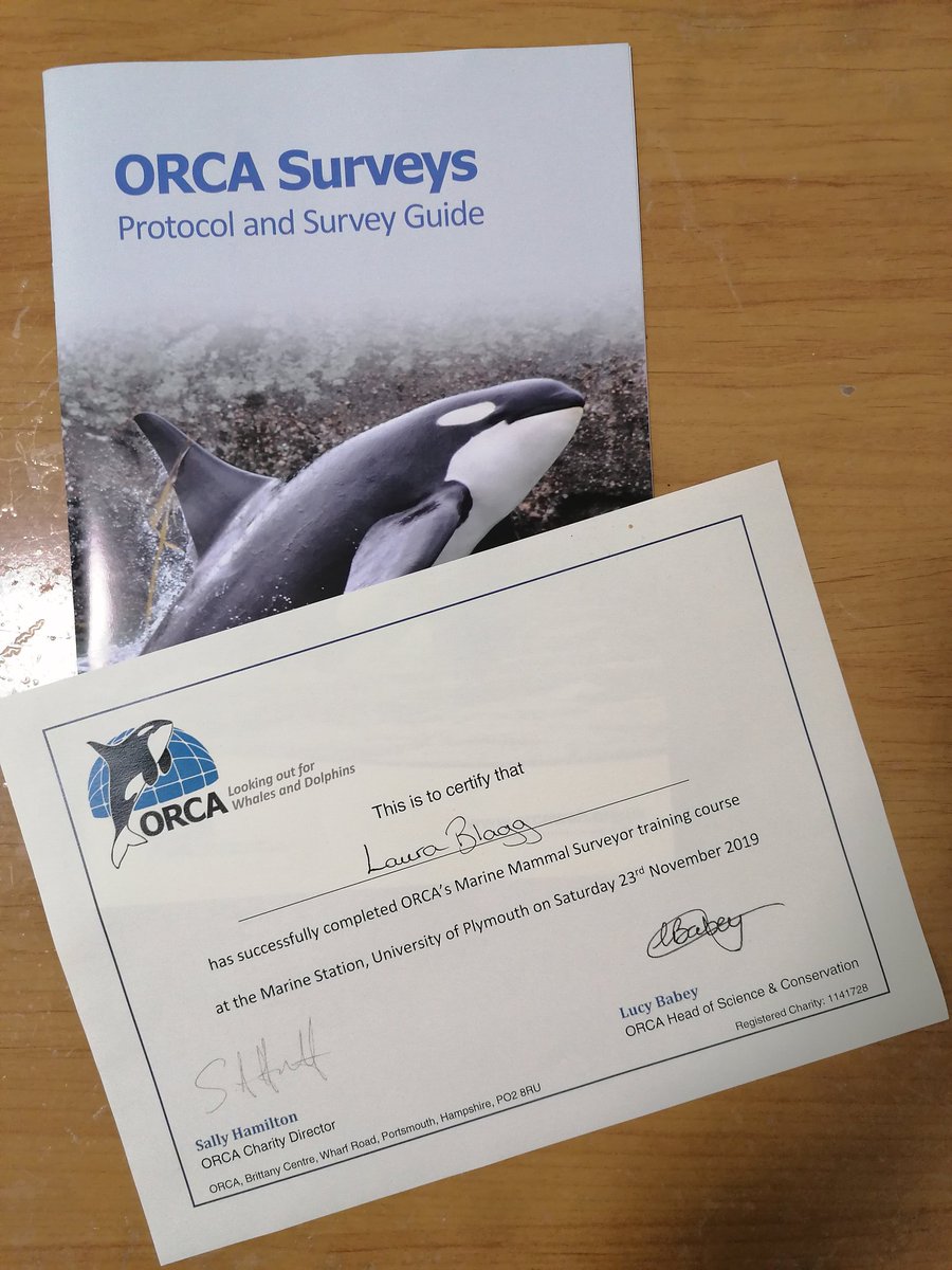 oceanexpLaura's tweet photo. A fantastic Saturday spent with @ORCA_web learning how to survey #cetaceans. So much information to digest before hopefully joining them on one of their #surveys in the coming year. #plymbio https://t.co/u5UCnGyMUw