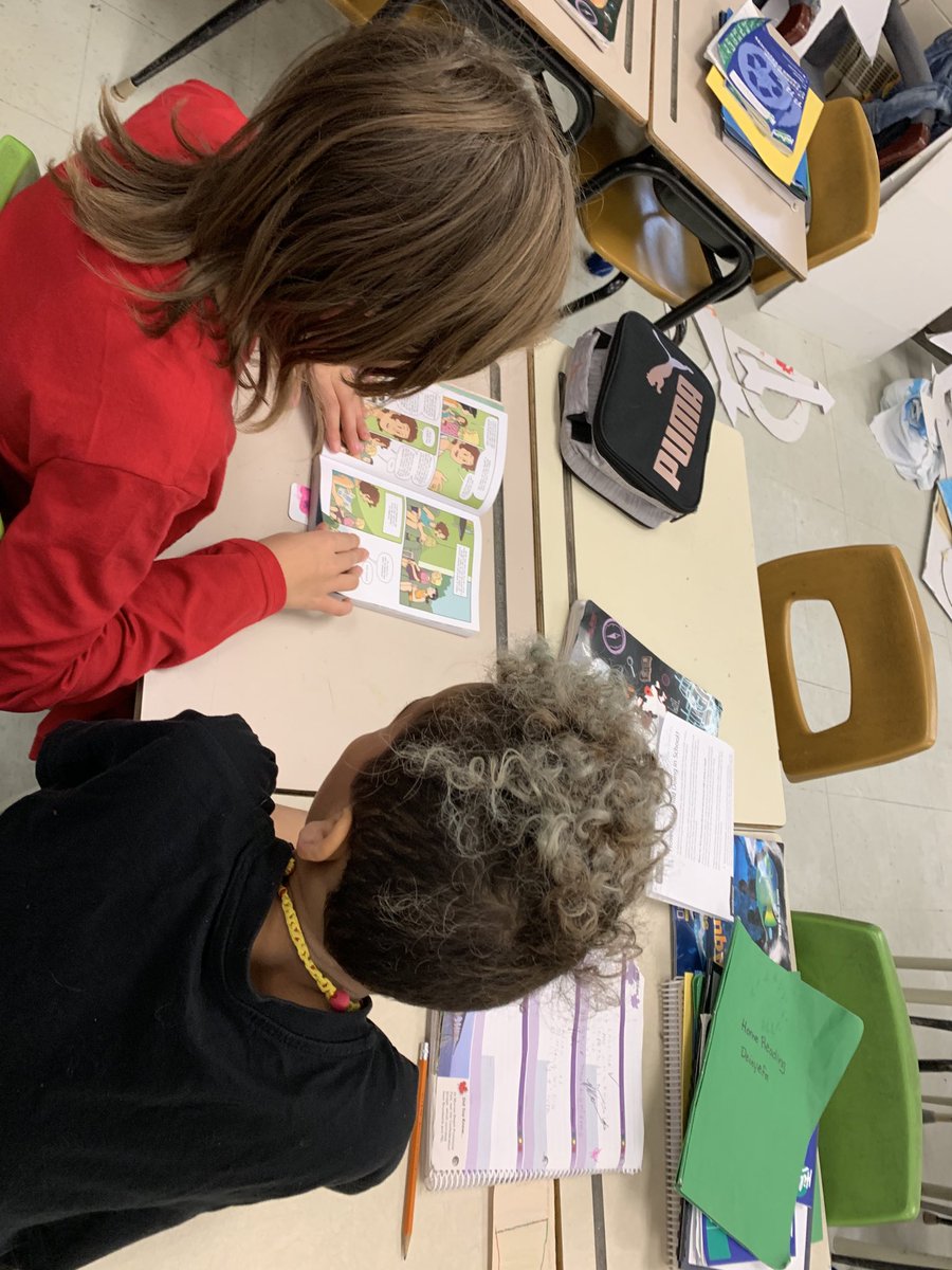 Gr. 4 Ss at Midnapore do a great job of reading to each other and then discussing what they hear!  They told me, Talking about what you read is import!” #WeAreMidnapore