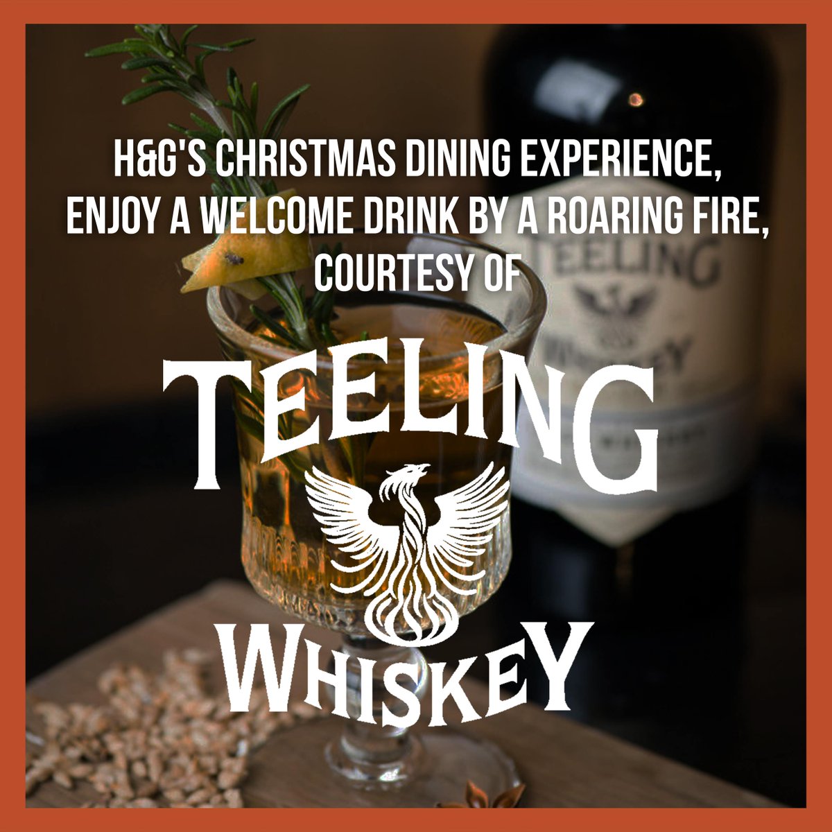 xHGCreations's tweet photo. Fancy a free hot whisky in front of a roaring fire? We are delighted to be gifting all our attendees to our Christmas Dining Experience  a complimentary hot whisky from @TeelingWhiskey. Yep, it's starting to feel a lot like Christmas.
Final Tix: 
https://t.co/PvPypUnxZp https://t.co/RZq5ltqO2a