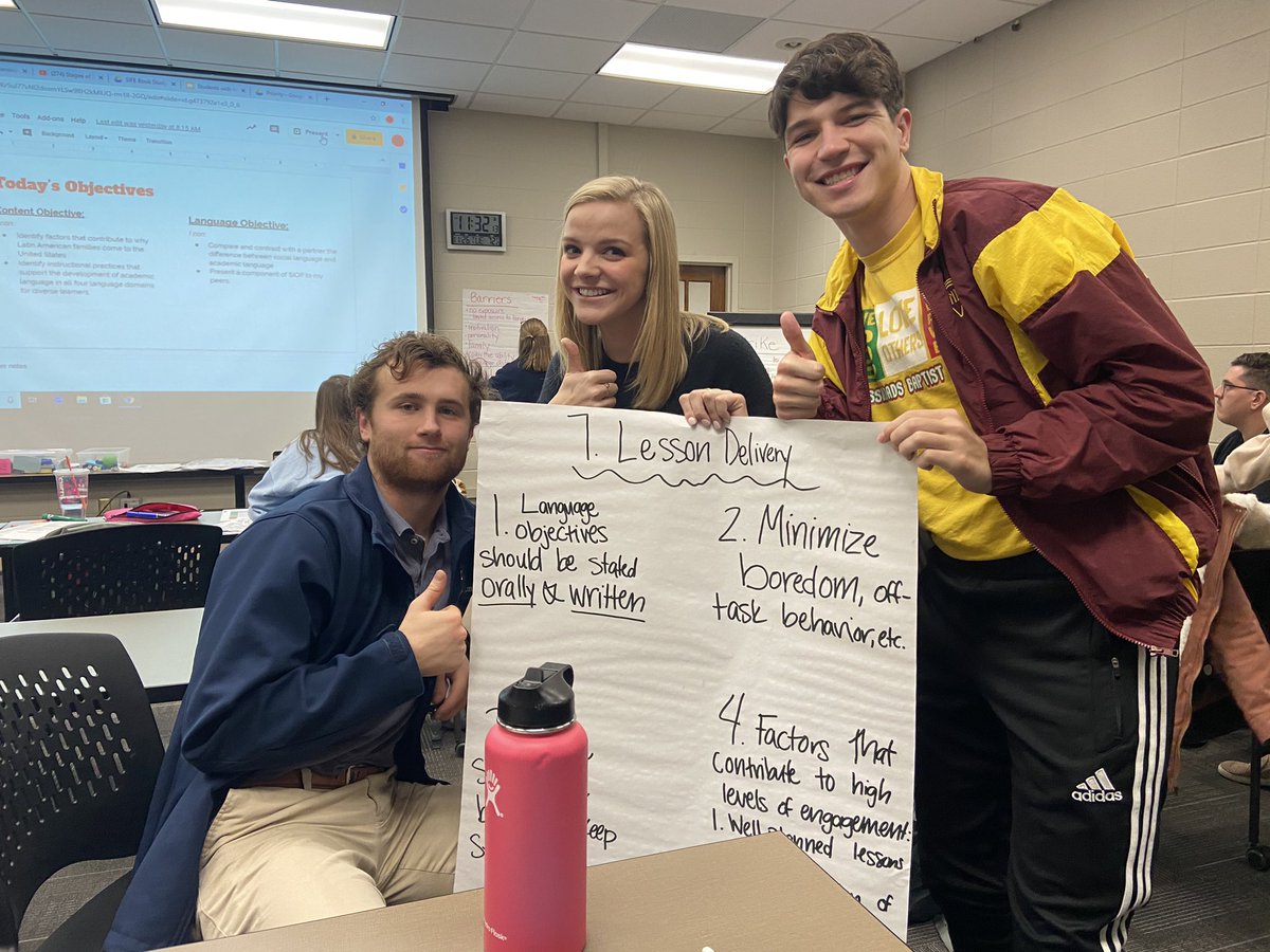 Was great to sit in on an ELL workshop and learn about how to make content comprehensible for ELL students!