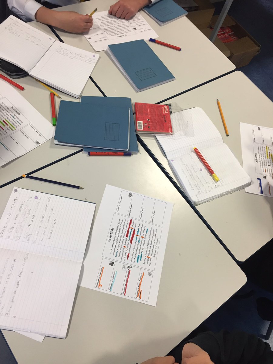 MrsHeggie's tweet photo. Really impressed with how well S2 coped with this writing prep task- they had to categorise the different words used throughout the text in preparation for writing their own. ¡Muy bien chicos! 🇪🇸✏️🤩 #100ideas #scotlandloveslanguages #mfltwitterati https://t.co/w5dAjLcxmA