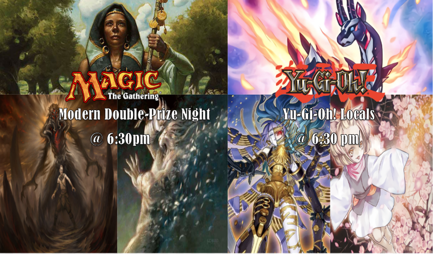 Hello Gamers! Just a friendly reminder about the events we got going on tonight. For more details, check out our events calendar on our website at gamersgambit.com!