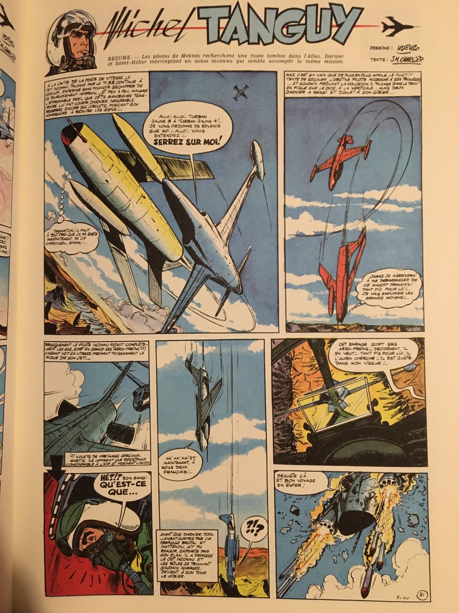 « Michel Tanguy, l'école des aigles », édition des 84 planches telles que parues dans Pilote en 1959 et 1960. Jean-Michel Charlier & Albert Uderzo