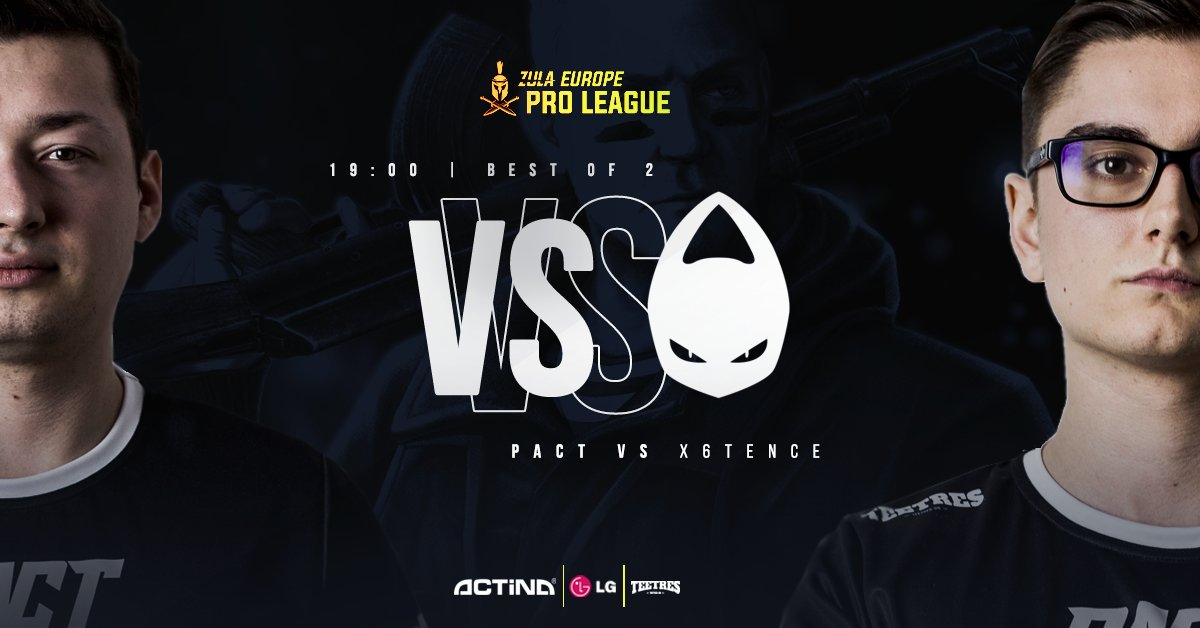 After a break we are coming back with next season of Zula Pro League!

In just a few minutes we are going to face <a href="/x6tence/">x6tence</a> in #ZEPL. Let's shoot some heads 😇

#PACTit

📺 twitch.tv/idcgames