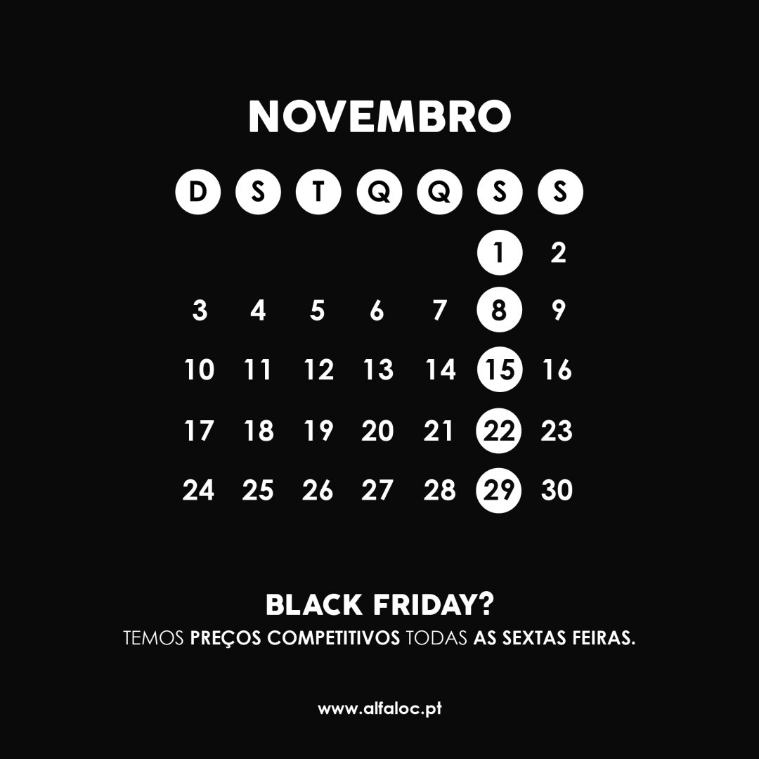 ⚡️ A Alfaloc não traz só preços competitivos na Black Friday ⚡️ 

📞 Ligue-nos para saber mais ➡️ 917 777 100

Se o seu negócio passa pela exportação e/ou importação de mercadorias, saiba a melhor solução aqui ➡️ alfaloc.pt/bolsa-internac…