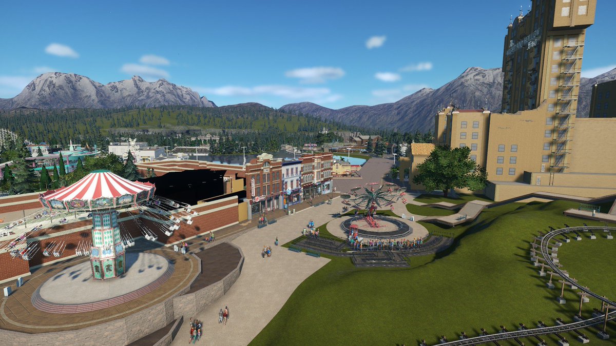 K_RambaYT's tweet photo. Decided to do some stuff in Peregrine Peaks again! It has to be finished once, but good Lord there still needs to be done a lot @PlanetCoaster #PlanetCoaster https://t.co/uQC3rt7iRj