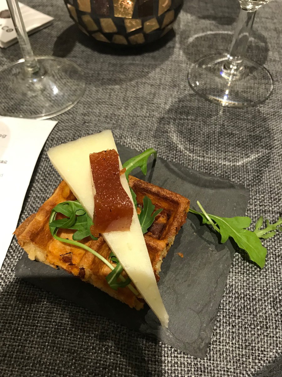 Wine and Waffles.  What a great way to spend and evening with clients