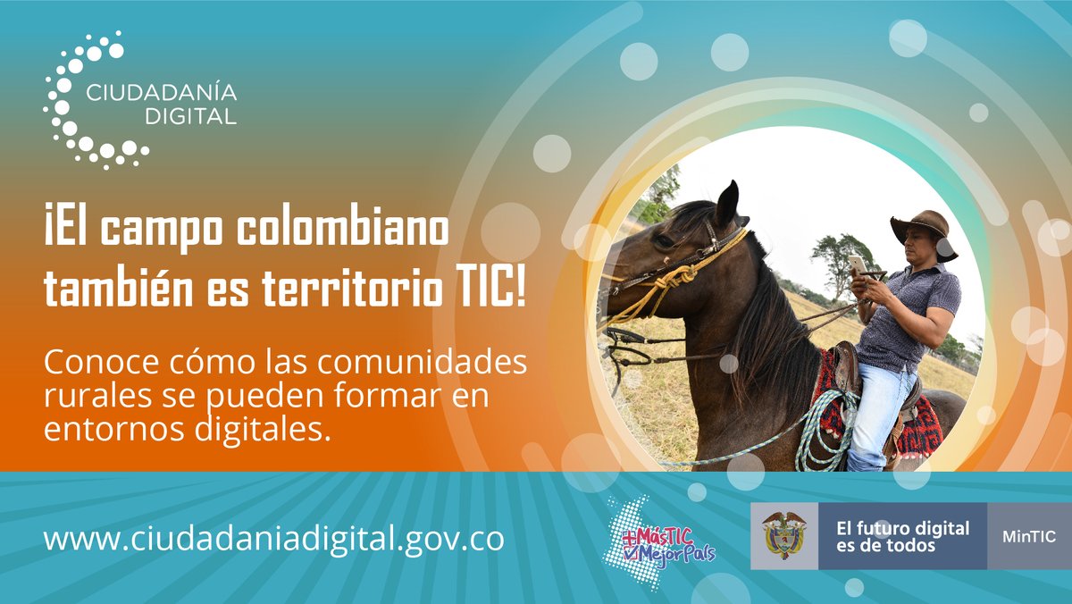 Mujeres TIC para el Cambio (@mujerestic_co) on Twitter photo ¡Del campo a la ciudad con el <a href="/Ministerio_TIC/">Ministerio TIC</a>! A través de la formación en habilidades digitales, nuestros campesinos crean entornos digitales para mejorar la comercialización de sus productos. Conoce más en >>://bit.ly/334TfCr. #ApropiaciónTIC ¡Del campo a la ciudad con el <a href="/Ministerio_TIC/">Ministerio TIC</a>! A través de la formación en habilidades digitales, nuestros campesinos crean entornos digitales para mejorar la comercialización de sus productos. Conoce más en >>://bit.ly/334TfCr. #ApropiaciónTIC