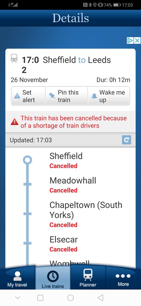 batnball1971's tweet photo. #NorthernRail cancelled, late late late same old story https://t.co/HxGCoPUWI1