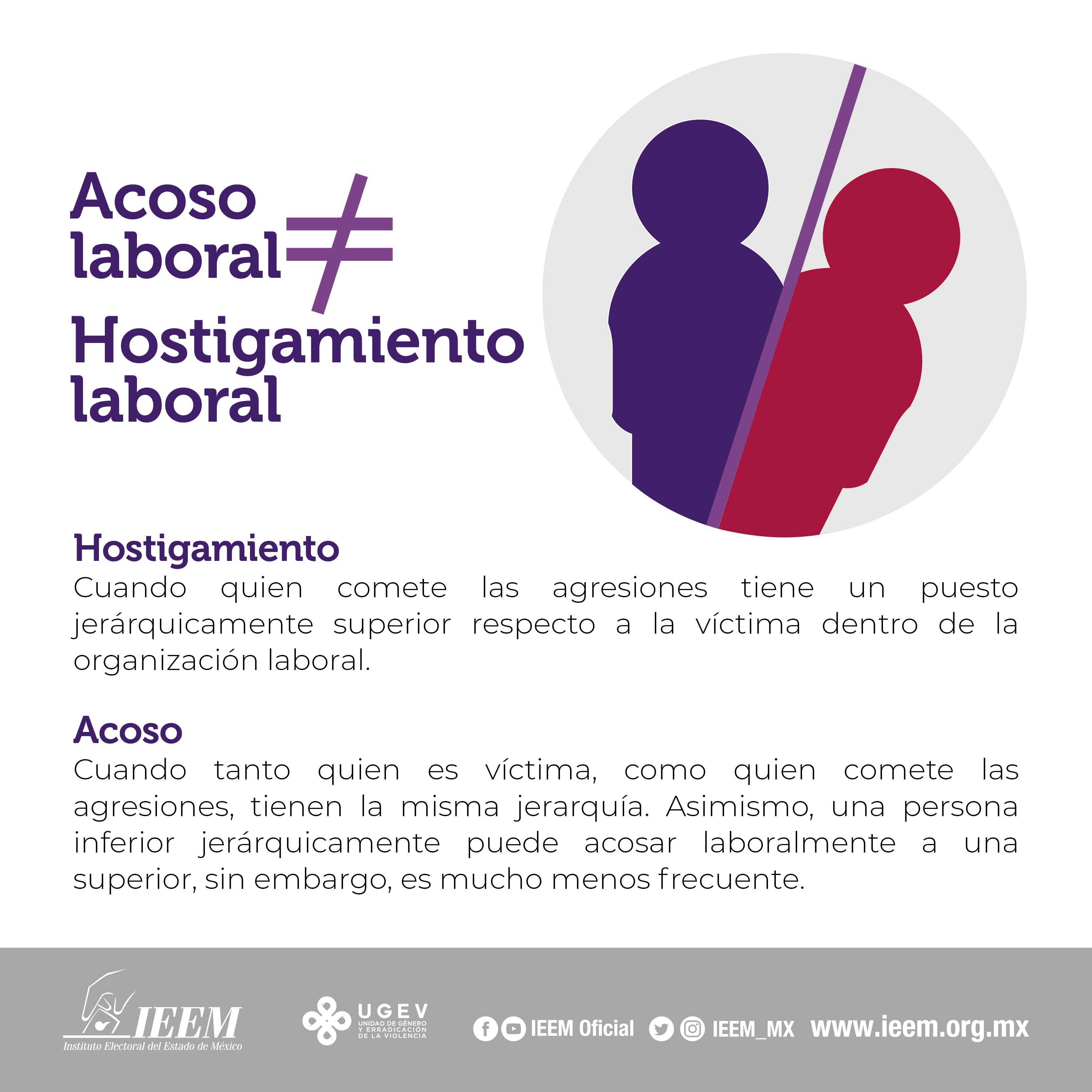 Ieem Twitterissa Sabes Cual Es La Diferencia Entre Acoso Y Hostigamiento Laboral T Co Nr8r5fxgen Twitter