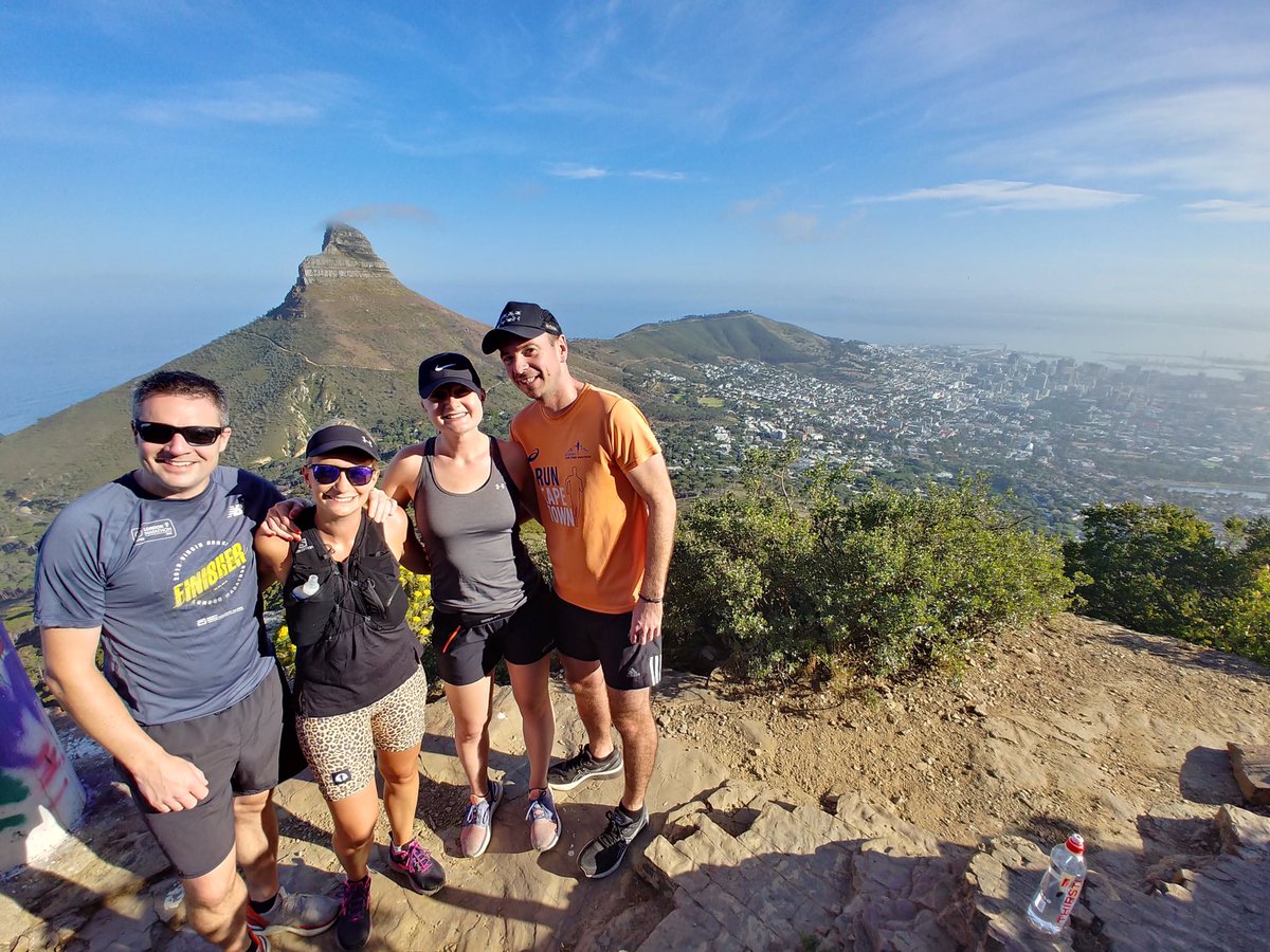 RunCapeTown's tweet photo. Great bunch of runners joined us for a trail #runningtour on #tablemountain yesterday! Thanks to Gemma, Rob, Ben& Sophie for running with us & @andrewseye for guiding 😎 #runtastic #runtagit #startmondayright #runnersunite https://t.co/C4odftSNBm