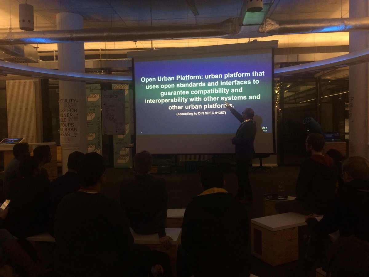open_source_lab's tweet image. Nikolay Tcholtchev from @fraunhoferfokus on #OpenUrbanPlatforms - key are #openstandards and interfaces to guarantee compability and #Interopability with other systems and platforms - thanks a lot for being our guest! #SmartCities #UrbanMobility #standards
