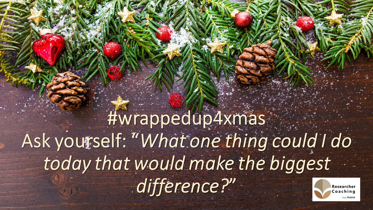 researchercoach's tweet photo. One small thing can make all the difference. #wrappedup4xmas #project #productivity #phdchat #ecrchat #list #santa #xmas #christmas #finished #writing #thesis https://t.co/WwsJ9lMEhW