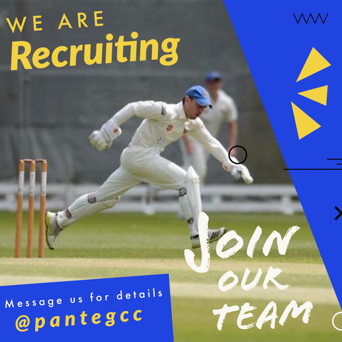 It won’t be long until the 2020 season is upon us and we are looking for new players to join our club. We have a thriving junior section with u11’s, u13’s and u15’s teams as well as 2 senior teams. All new players welcome. Please contact us if interested. #cricket #uptheteg