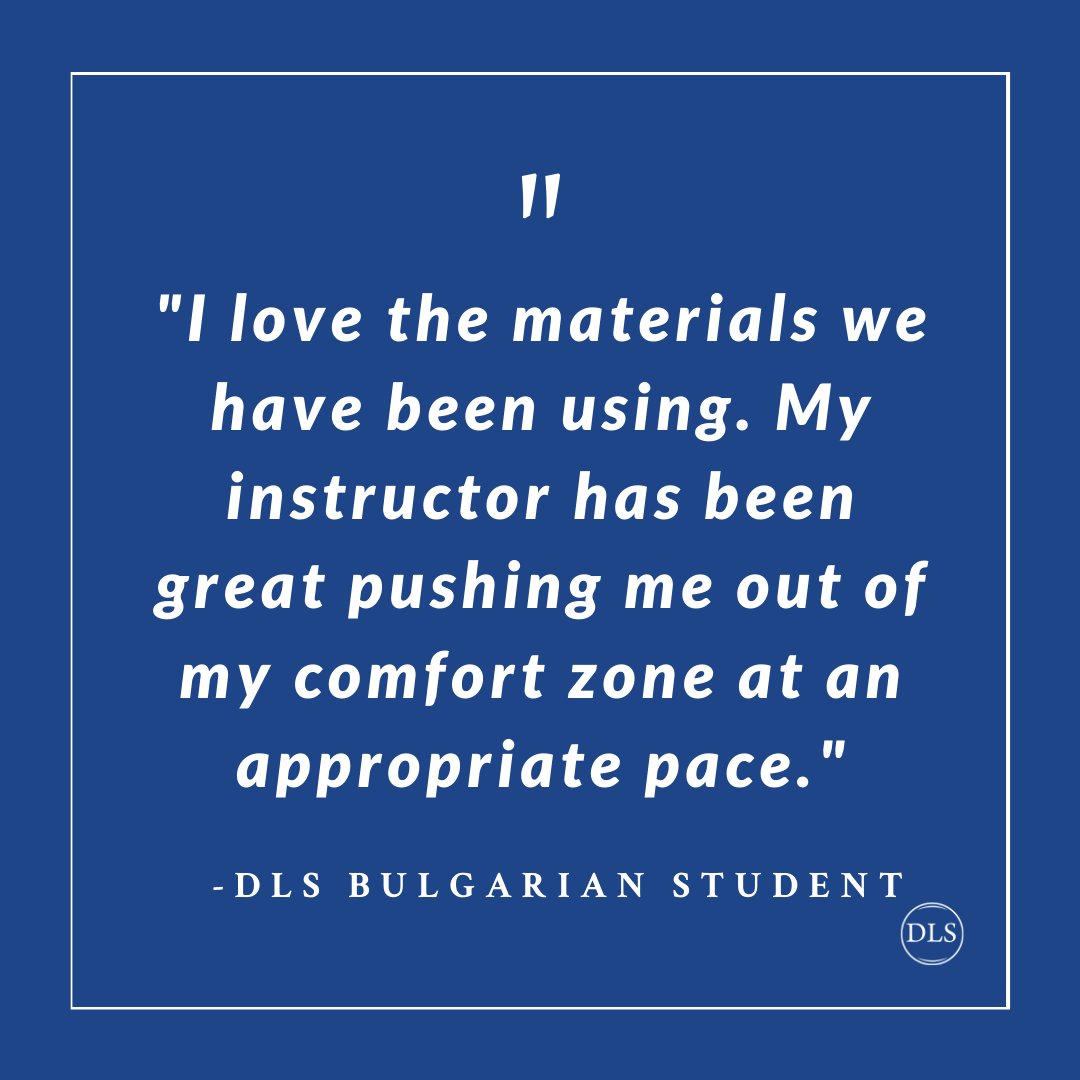 DiplomaticLS's tweet photo. Tuesday Testimonial!
We have the best tools to help you succeed!
Today's quote is from one of our Bulgarian students!
#DLS #TuesdayTestimonial #DLSTuesdayTestimonial #Bulgarian #Bulgaria #LanguageMatters #CultureMatters #BulgarianLanguage #CulturalTraining #LanguageTraining https://t.co/fQOStmRHuO