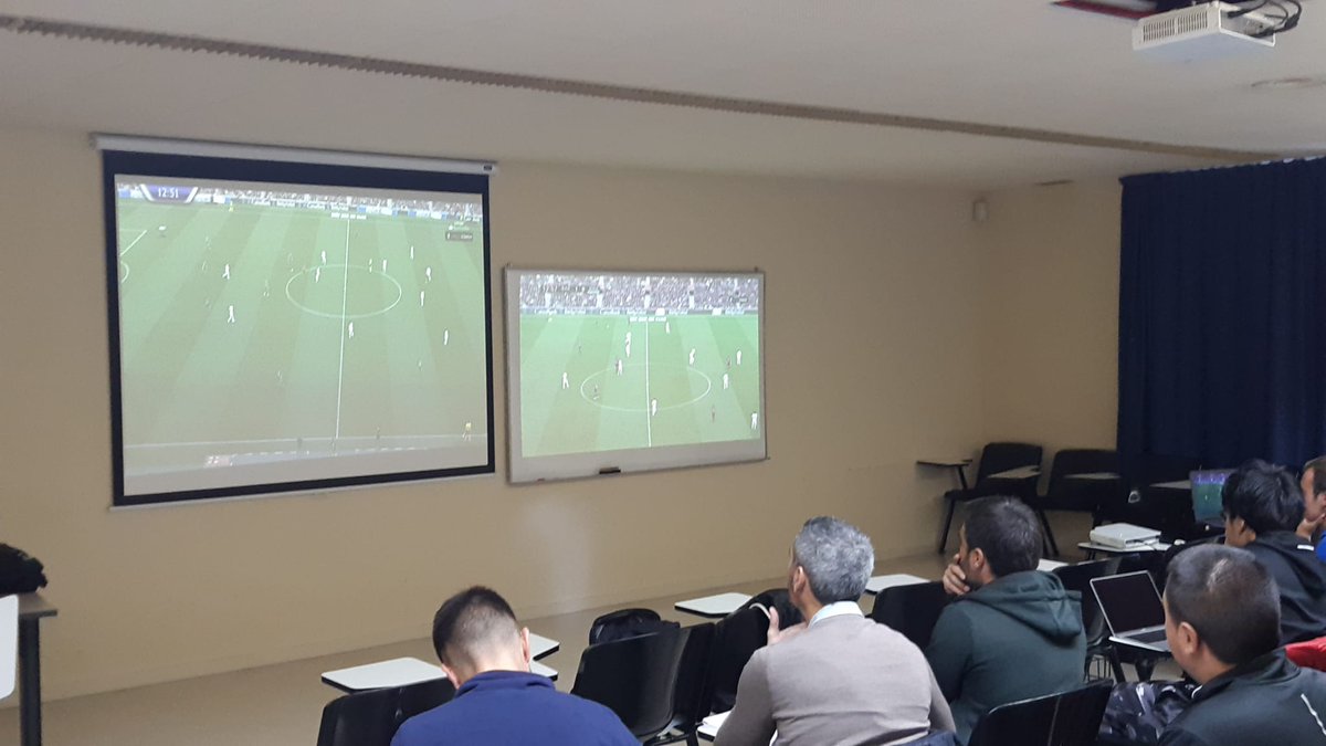 BarcaInnoHub's tweet photo. After two years of hard work, our students from the professional master in football have undergone for two days an individual and group examination process in front of an examining board. Well done to all of you 👏👏 https://t.co/ssOfvQfQJJ
