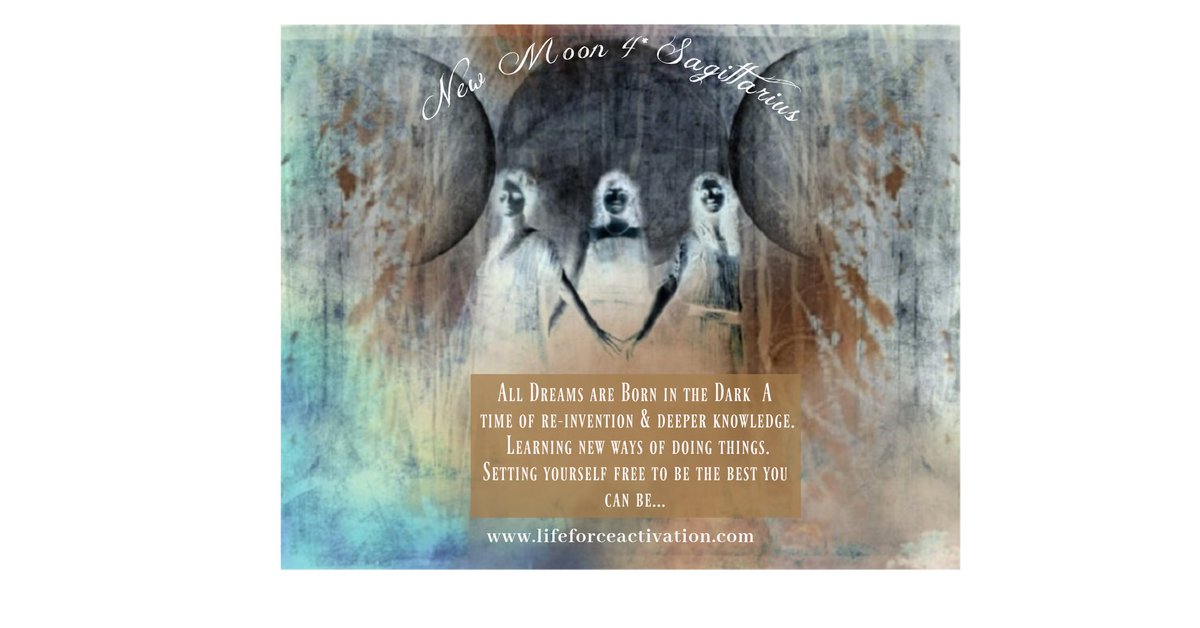 TaraSutphen's tweet photo. All Dreams are Born in the Dark A time of re-invention & deeper knowledge. Learning new ways of doing things. Setting yourself free to be the best you can be... https://t.co/Idrj09kA3V #tarasutphen #tarainsight #tarainsightdotcom #newmoon #sagittarius #becoming #personalpower https://t.co/Q1FGJy1FMf