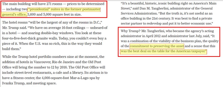 There are 2 former Postmaster Gen'l suites that 'Presidential' suites. This is key!  #RussellJayGould.Is the Trump H0tel, formerly the PO, Sovereign land?Trump state he is preserving assets & its the best deal on the table for 'The American People'.