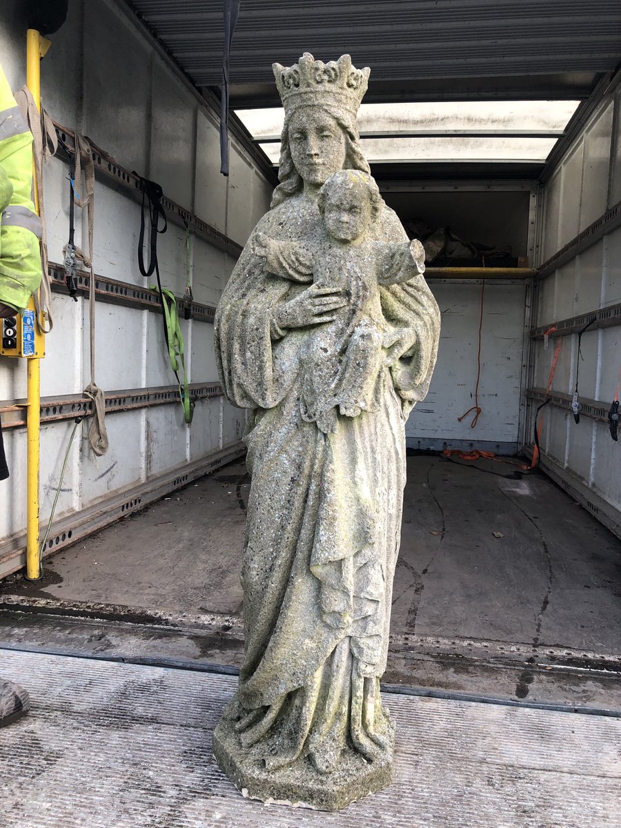 fromerec's tweet image. Quite simply a stunning beautiful carved stone 19 th century madonna and child #Antique #Gardenstatuary #Statues #Madonna ⁦@fromerec⁩ #Forsale