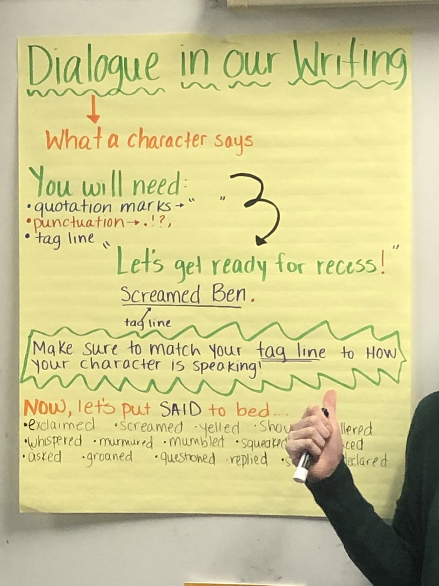 thedaterschool's tweet image. Using dialogue to enhance writing! Great job 4D! #teachingforunderstanding #GoRamsNJ