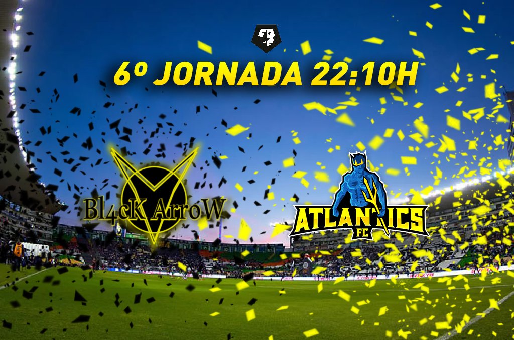 AtlanticsFC's tweet photo. 6º Jornada de liga frente al 1º de la division. Partido dificil pero por el que lucharemos hasta el ultimo minuto.
#GoAtlantics⚽️👏🏻
⚽️ @Bl4cKArroW_VFO VS @AtlanticsFC
⏰ 22:10 (23:10h Peninsula)
📺 https://t.co/dkjP5WCQR1 // https://t.co/8GoAL7kpn9 https://t.co/9FCg4Li7Xt