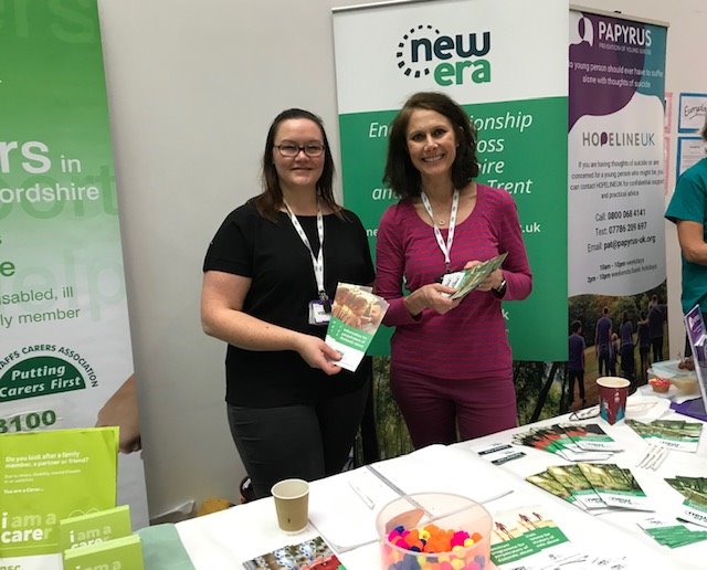 NewEraHelp's tweet photo. As well as talking healthy relationships, today's @Hub_Staffs safety &amp; security #ProudToBeStaffs event was a great example of the imp of partnership working in #Staffordshire #stokeontrent. @PAPYRUS_tweets @Savana25th @NSCarers  @StaffsPFCC @MatthewEllis @haselour @StaffsPolice https://t.co/I8c4BmRIZN