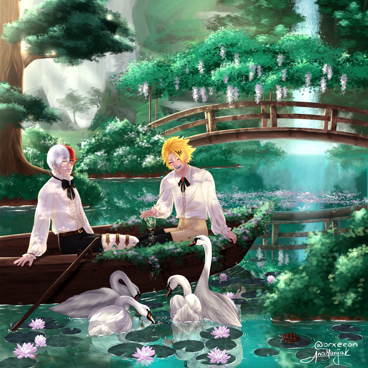 I can finally post this!! My contribution for the <a href="/BnhaKokoro/">BNHA Kokoro | Shipping Stage!</a> Zine. An INCREDIBLE zine and also crazy talented contributors. Once again huge thank you to the mods for having me it was really really fun!!  #BNHA #TodoKami